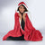 Malta Hooded Blanket with Red White Swirl Design - Wonder Print Shop