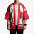 Malta Kimono with Red White Swirl Design - Wonder Print Shop