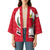 Malta Kimono with Red White Swirl Design - Wonder Print Shop