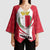 Malta Kimono Sleeve Blouse with Red White Swirl Design - Wonder Print Shop