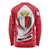 Malta Long Sleeve Shirt with Red White Swirl Design - Wonder Print Shop