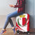 Malta Luggage Cover with Red White Swirl Design - Wonder Print Shop