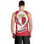Malta Men Tank Top with Red White Swirl Design - Wonder Print Shop