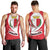 Malta Men Tank Top with Red White Swirl Design - Wonder Print Shop