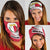 Malta Neck Gaiter with Red White Swirl Design TS04