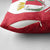 Malta Pillow Cover with Red White Swirl Design - Wonder Print Shop
