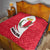Malta Quilt with Red White Swirl Design - Wonder Print Shop