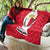Malta Quilt with Red White Swirl Design - Wonder Print Shop