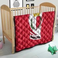 Malta Quilt with Red White Swirl Design - Wonder Print Shop