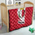 Malta Quilt with Red White Swirl Design - Wonder Print Shop
