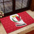 Malta Rubber Doormat with Red White Swirl Design - Wonder Print Shop