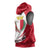 Malta Sleeveless Hoodie with Red White Swirl Design - Wonder Print Shop
