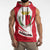 Malta Sleeveless Hoodie with Red White Swirl Design - Wonder Print Shop