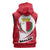 Malta Sleeveless Zip Hoodie with Red White Swirl Design - Wonder Print Shop