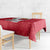 Malta Tablecloth with Red White Swirl Design - Wonder Print Shop