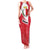 Malta Tank Maxi Dress with Red White Swirl Design - Wonder Print Shop