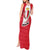 Malta Tank Maxi Dress with Red White Swirl Design - Wonder Print Shop