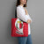 Malta Tote Bag with Red White Swirl Design - Wonder Print Shop