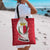 Malta Tote Bag with Red White Swirl Design - Wonder Print Shop