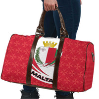 Malta Travel Bag with Red White Swirl Design - Wonder Print Shop