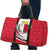 Malta Travel Bag with Red White Swirl Design - Wonder Print Shop