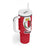 Malta Tumbler With Handle with Red White Swirl Design - Wonder Print Shop