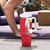 Malta Tumbler With Handle with Red White Swirl Design - Wonder Print Shop