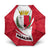 Malta Umbrella with Red White Swirl Design - Wonder Print Shop