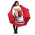 Malta Umbrella with Red White Swirl Design - Wonder Print Shop