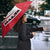 Malta Umbrella with Red White Swirl Design - Wonder Print Shop