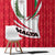 Malta Window Curtain with Red White Swirl Design - Wonder Print Shop