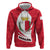 Malta Zip Hoodie with Red White Swirl Design - Wonder Print Shop
