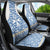 Malta Car Seat Cover with Blue White Tile Design and Maltese Cross Pattern - Wonder Print Shop