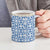Malta Ceramic Mug with Blue White Tile Design and Maltese Cross Pattern - Wonder Print Shop