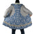 Malta Cloak with Blue White Tile Design and Maltese Cross Pattern - Wonder Print Shop