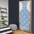 Malta Door Cover with Blue White Tile Design and Maltese Cross Pattern - Wonder Print Shop