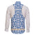 Malta Family Matching Mermaid Dress and Hawaiian Shirt with Blue White Tile Design and Maltese Cross Pattern - Wonder Print Shop