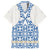 Malta Family Matching Off The Shoulder Long Sleeve Dress and Hawaiian Shirt with Blue White Tile Design and Maltese Cross Pattern - Wonder Print Shop