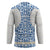 Malta Hockey Jersey with Blue White Tile Design and Maltese Cross Pattern - Wonder Print Shop