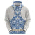 Malta Hoodie with Blue White Tile Design and Maltese Cross Pattern - Wonder Print Shop
