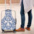 Malta Luggage Cover with Blue White Tile Design and Maltese Cross Pattern - Wonder Print Shop