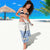 Malta Sarong with Blue White Tile Design and Maltese Cross Pattern - Wonder Print Shop