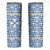 Malta Skinny Tumbler with Blue White Tile Design and Maltese Cross Pattern - Wonder Print Shop
