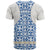 Malta T Shirt with Blue White Tile Design and Maltese Cross Pattern - Wonder Print Shop