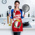 Malta Apron with Red White Starburst Design - Wonder Print Shop