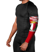 Malta Arm Sleeves with Red White Starburst Design - Wonder Print Shop