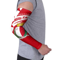 Malta Arm Sleeves with Red White Starburst Design - Wonder Print Shop