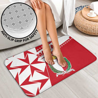 Malta Bathroom Set with Red White Starburst Design - Wonder Print Shop