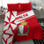Malta Bedding Set with Red White Starburst Design - Wonder Print Shop