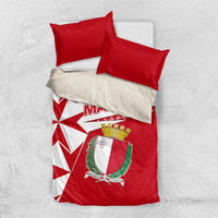 Malta Bedding Set with Red White Starburst Design - Wonder Print Shop